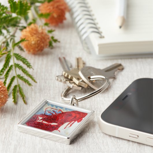 Brilliant Maine Lobster Sleutelhanger (Zijkant)