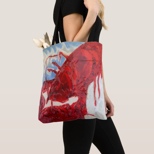 Brilliant Maine Lobster Tote Bag (Dichtbij)