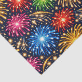 Brilliant Midnight Fireworks Pattern Tissuepapier (Detail)