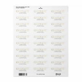 Brilliant Mind Afstuderen Return Address Label (Full Sheet)