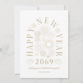 Brilliant New Year Firework Business Greeting Card Feestdagenkaart (Voorkant)