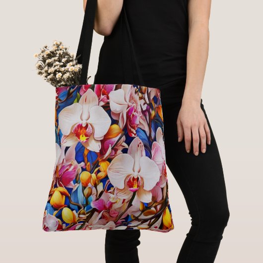 Brilliant Orchid Canvas tas (Dichtbij)