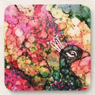 Brilliant Peacock Bier Onderzetter