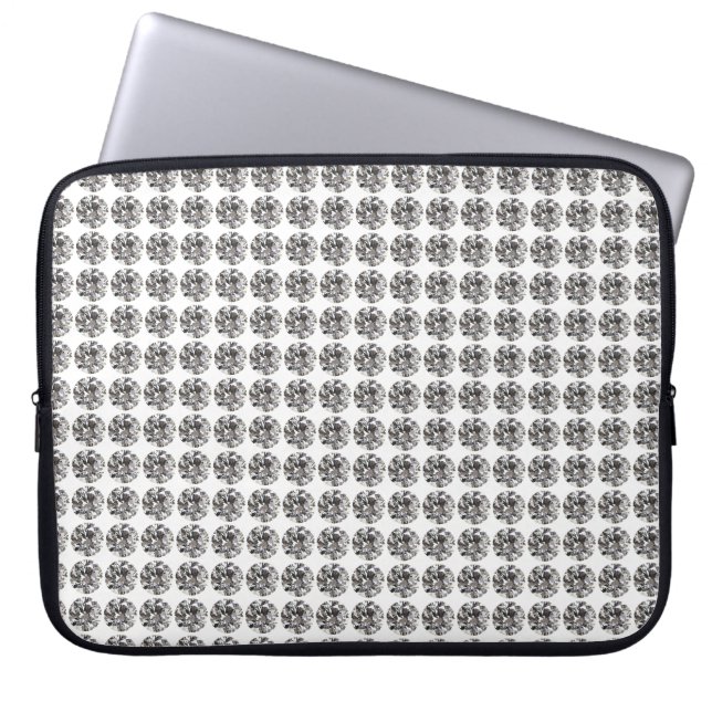 Brilliant Round Diamond Laptop Sleeve (Voorkant)