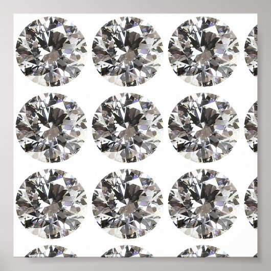 Brilliant Round Diamond Poster (Voorkant)