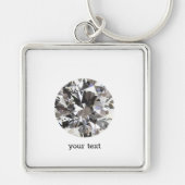 Brilliant Round Diamond Sleutelhanger (Voorkant)