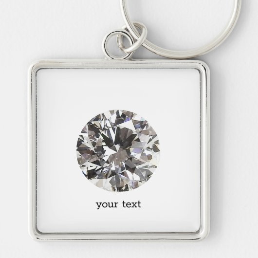 Brilliant Round Diamond Sleutelhanger (Voorkant)