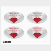 Brilliant Ruby 40th Jubileum Dank u Stickers (Vel)