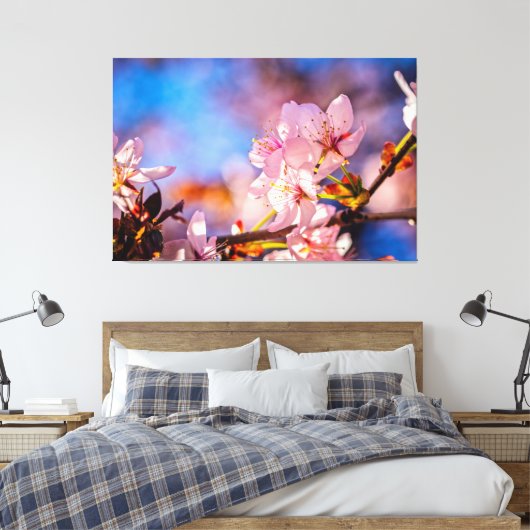 Brilliant Sakura Blossom Canvas Afdruk (Insitu (Slaapkamer))