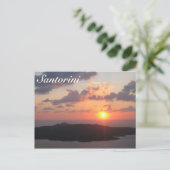 Brilliant Santorini Sunset Briefkaart (Staand voorkant)