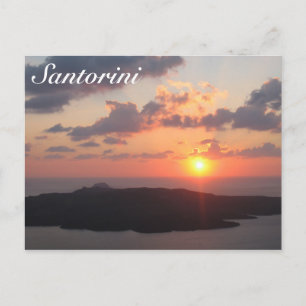 Brilliant Santorini Sunset Briefkaart