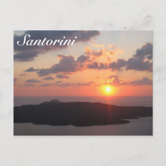 Brilliant Santorini Sunset Briefkaart