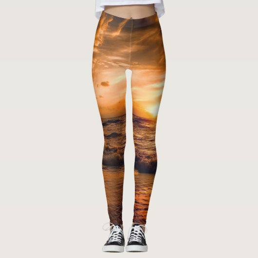 Brilliant Sunset Dames Leggings (Voorkant)