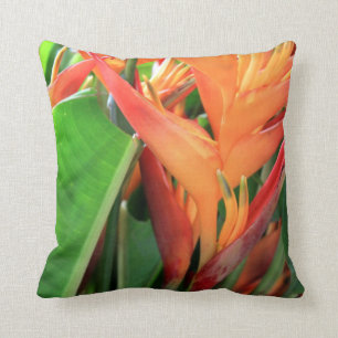 Brilliant Tropical Heliconia Florals Kussen