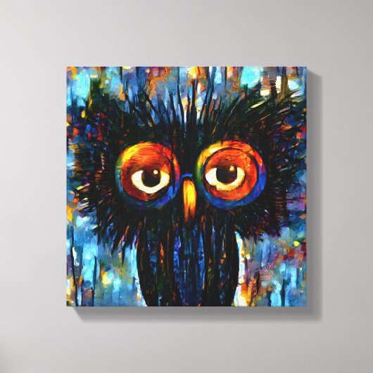 Brilliant & Wise Owl Canvas Afdruk (Voorkant)