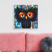 Brilliant & Wise Owl Canvas Afdruk (Insitu (Woonkamer))