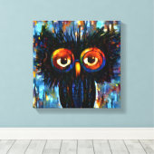 Brilliant & Wise Owl Canvas Afdruk (Insitu (Houten vloer))
