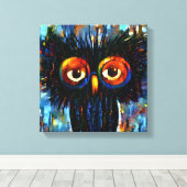 Brilliant & Wise Owl Canvas Afdruk (Insitu (Houten vloer))