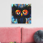 Brilliant & Wise Owl Canvas Afdruk (Insitu (Woonkamer))