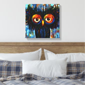 Brilliant & Wise Owl Canvas Afdruk (Insitu (Slaapkamer))