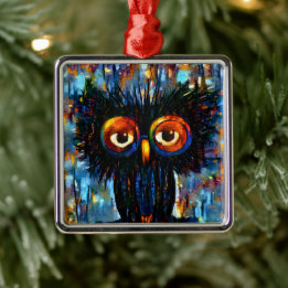 Brilliant & Wise Owl Metalen Ornament