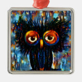 Brilliant & Wise Owl Metalen Ornament (Voorkant)