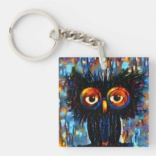 Brilliant & Wise Owl Sleutelhanger (Voorkant)