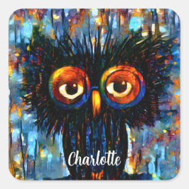 Brilliant & Wise Owl Vierkante Sticker