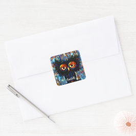 Brilliant & Wise Owl Vierkante Sticker