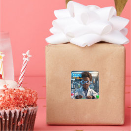 Brilliant Young Scientist Vierkante Sticker