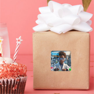 Brilliant Young Scientist   Vierkante Sticker