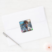Brilliant Young Scientist Vierkante Sticker (Envelop)
