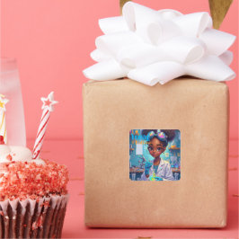 Brilliant Young Scientist Vierkante Sticker