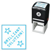 "BRILLIANTE OPLOSSING!" Educator Rubber Stamp Zelfinktende Stempel (In situ)