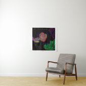 Brilliantly Colored African Floral Tapestry Wandkleed (In Situ (horizontaal))