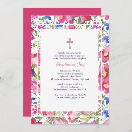 Brilly mooie uitnodiging (Voorkant / Achterkant)