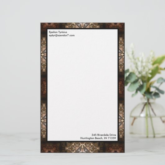 Brimitin Warrior Pattern 00120150507213527 Briefpapier (Staand voorkant)