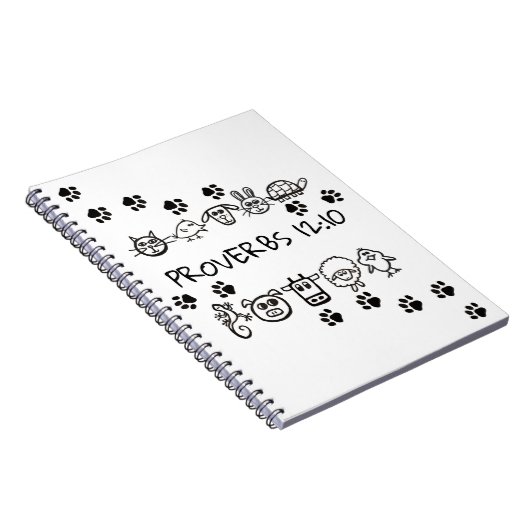Brimley's PROVERBS 12:10 ~ Notitieboek (Rechterzijde)