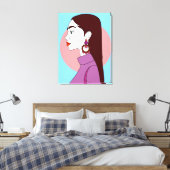 Brincos novos canvas afdruk (Insitu (Slaapkamer))
