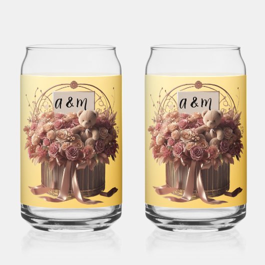 Brindis Boda novedoso Drinkware Set Blikvorm Glas (Voorkant)