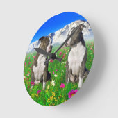 Brindle & Blue Staffordshire & Pit Bull Dogs Ronde Klok (Hoek)