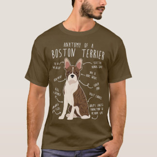 Brindle Boston Terrier Hondenanatomie T-shirt