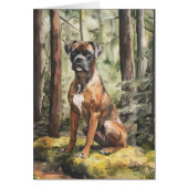 Brindle Boxer - 5" x 7" Art Kaart (Voorkant)