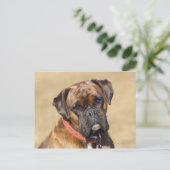 Brindle Boxer Dog Briefkaart (Staand voorkant)