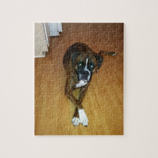 Brindle Boxer Dog Foto Puzzle Legpuzzel (Verticaal)