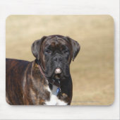 Brindle Boxer Dog Permanent Muismat (Voorkant)