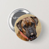 Brindle Boxer Dog Ronde Button 5,7 Cm (Voorkant /achterkant)