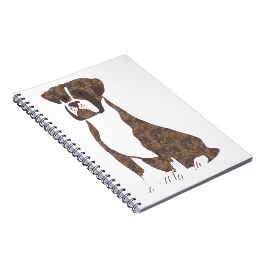 Brindle Boxer Notitieboek (Rechterzijde)