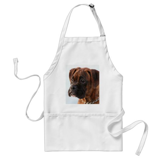 Brindle boxer puppy apron standaard schort (Voorkant)