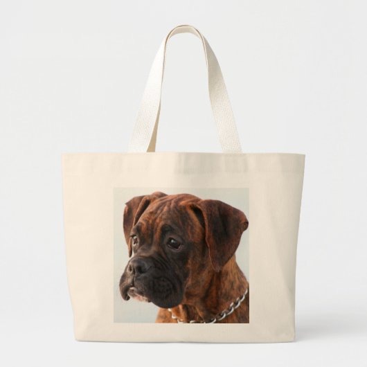 Brindle boxer puppy canvas tas (Voorkant)